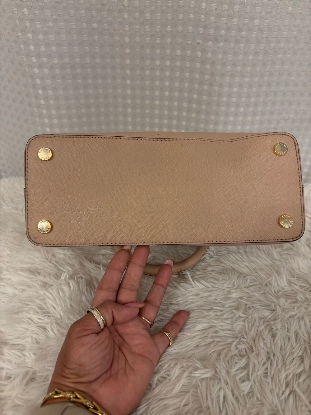 Michael Kors light pink Cindy large Dome